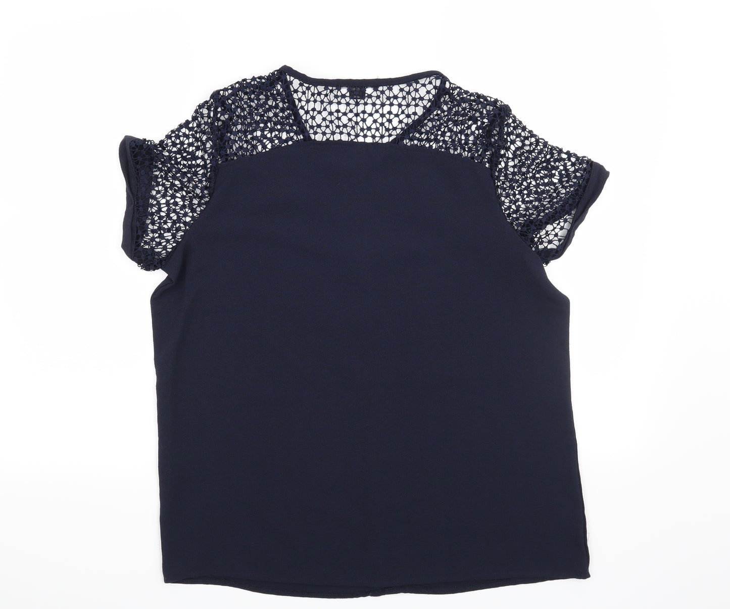 ESMARA Womens Blue   Basic Blouse Size 14