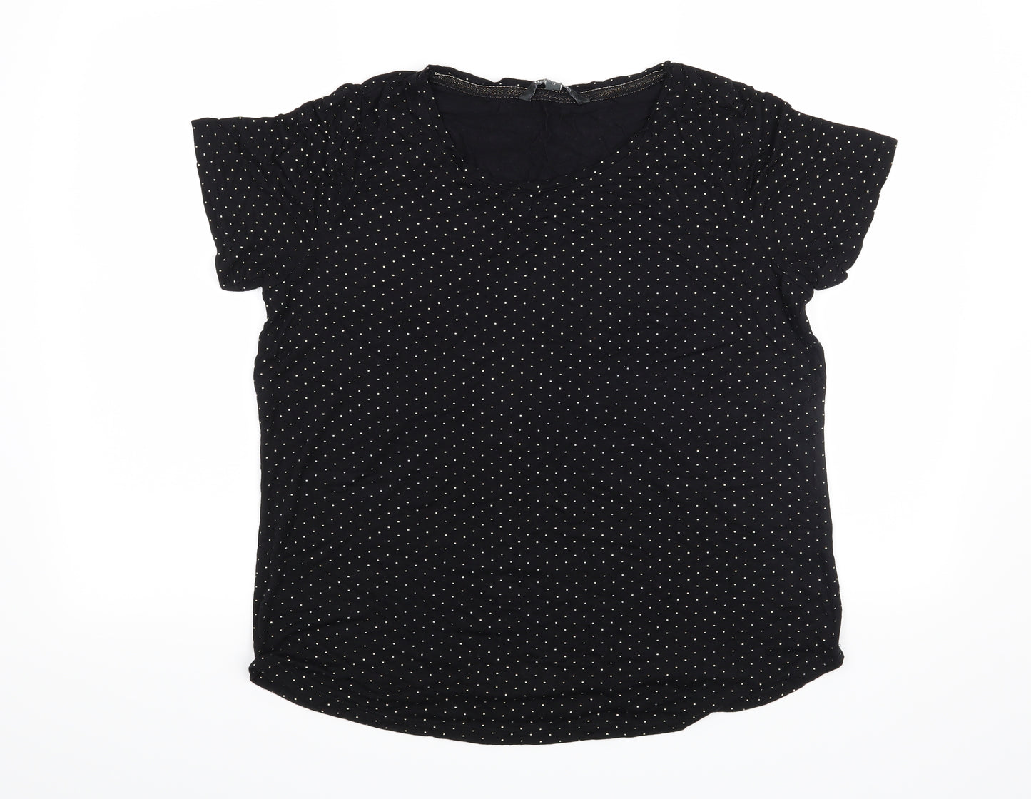 Bonmarché Womens Black   Basic T-Shirt Size 12