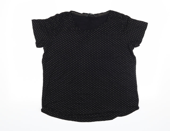 Bonmarché Womens Black   Basic T-Shirt Size 12