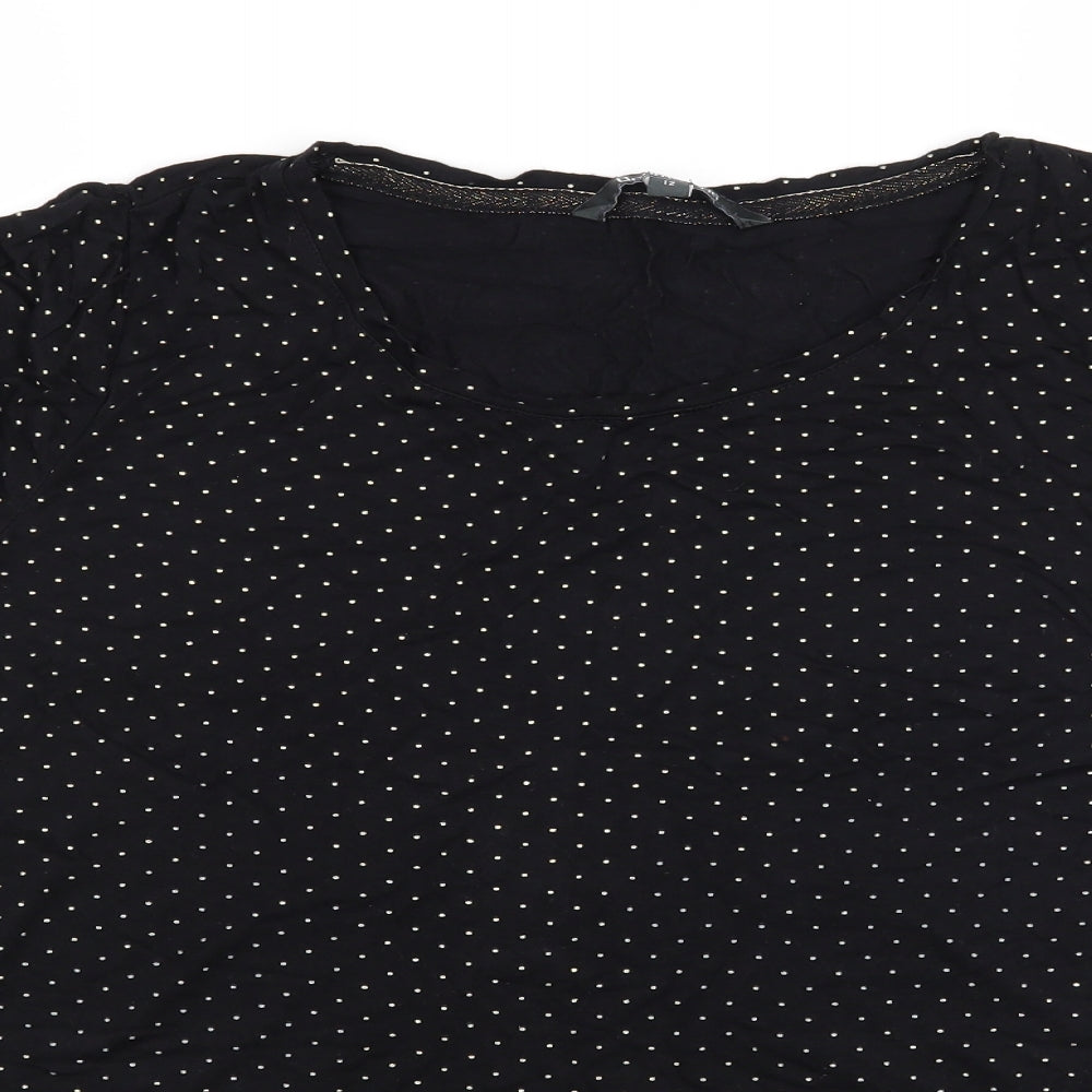 Bonmarché Womens Black   Basic T-Shirt Size 12