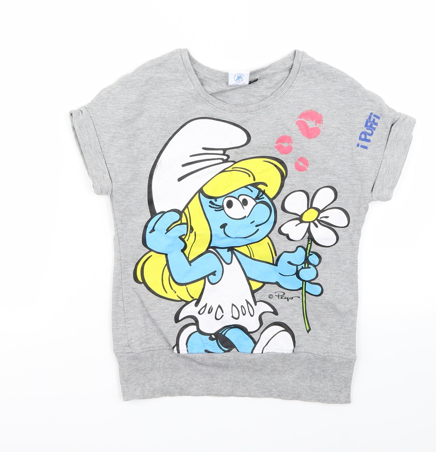 i Puffi Girls Grey   Basic Casual Size 9-10 Years