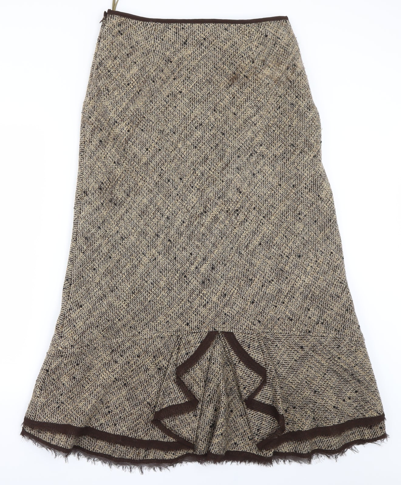 Per Una Womens Brown   A-Line Skirt Size 14