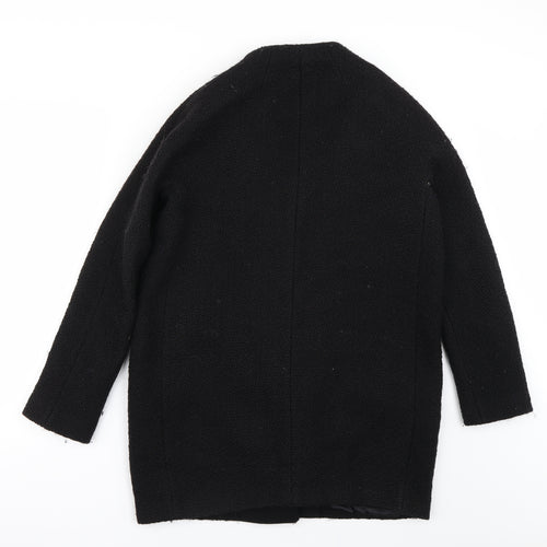 Jaeger Womens Black   Overcoat Jacket Size 10