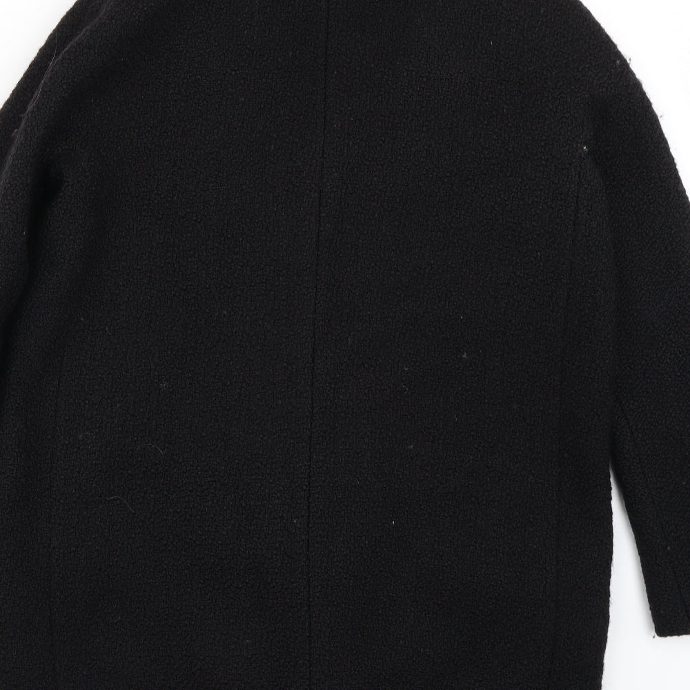 Jaeger Womens Black   Overcoat Jacket Size 10