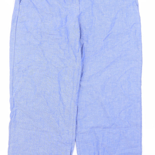 Marks and Spencer Womens Blue   Trousers  Size 10 L26 in