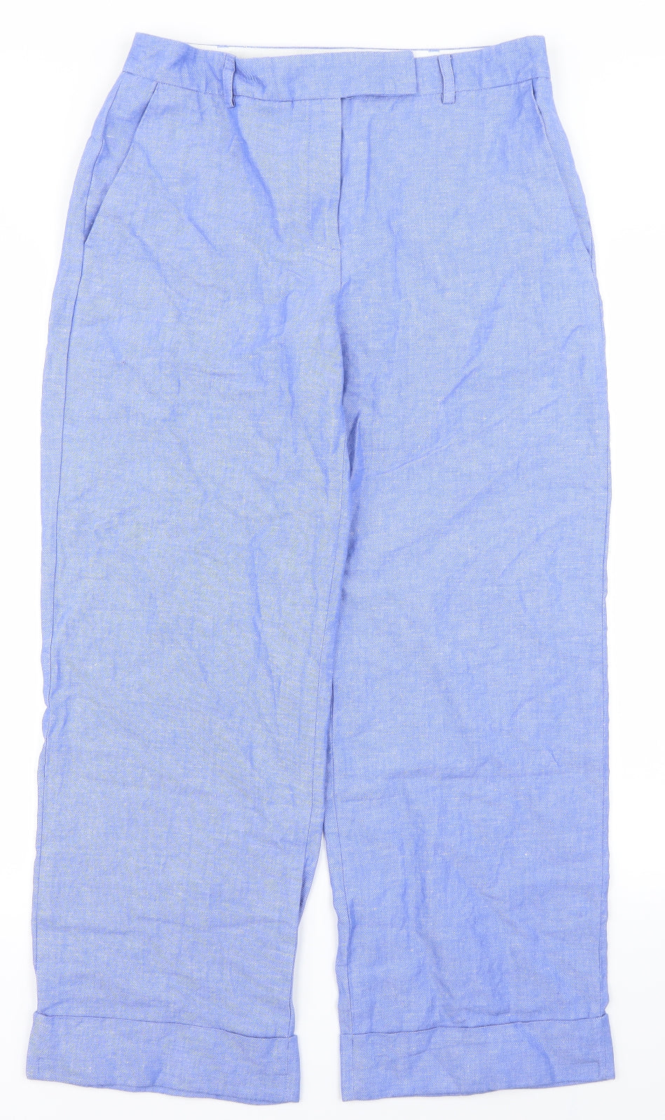 Marks and Spencer Womens Blue   Trousers  Size 10 L26 in