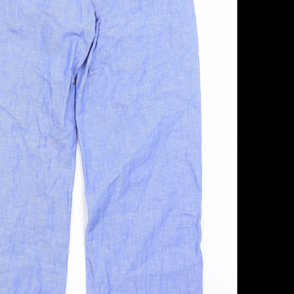 Marks and Spencer Womens Blue   Trousers  Size 10 L26 in