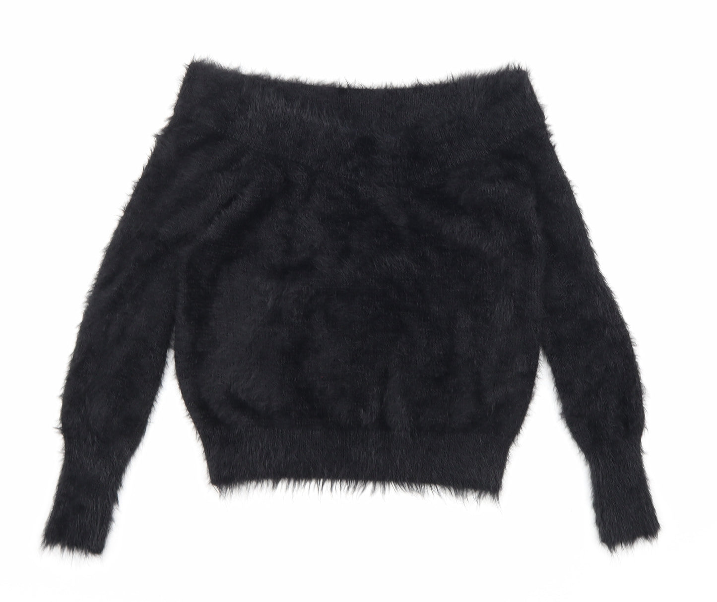River Island Womens Black  Knit Pullover Jumper Size 8