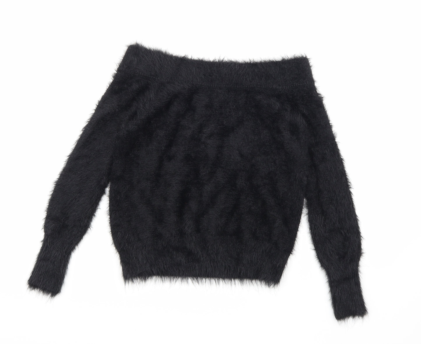 River Island Womens Black  Knit Pullover Jumper Size 8