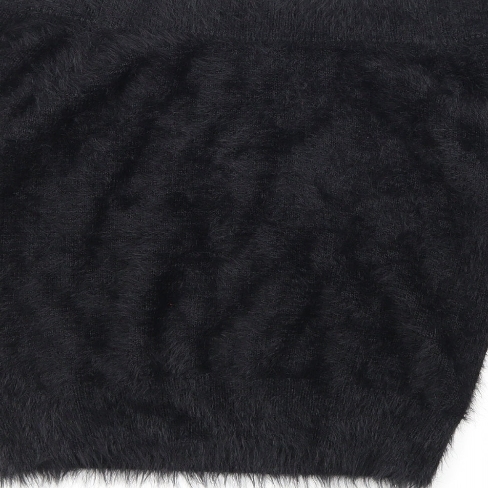 River Island Womens Black  Knit Pullover Jumper Size 8