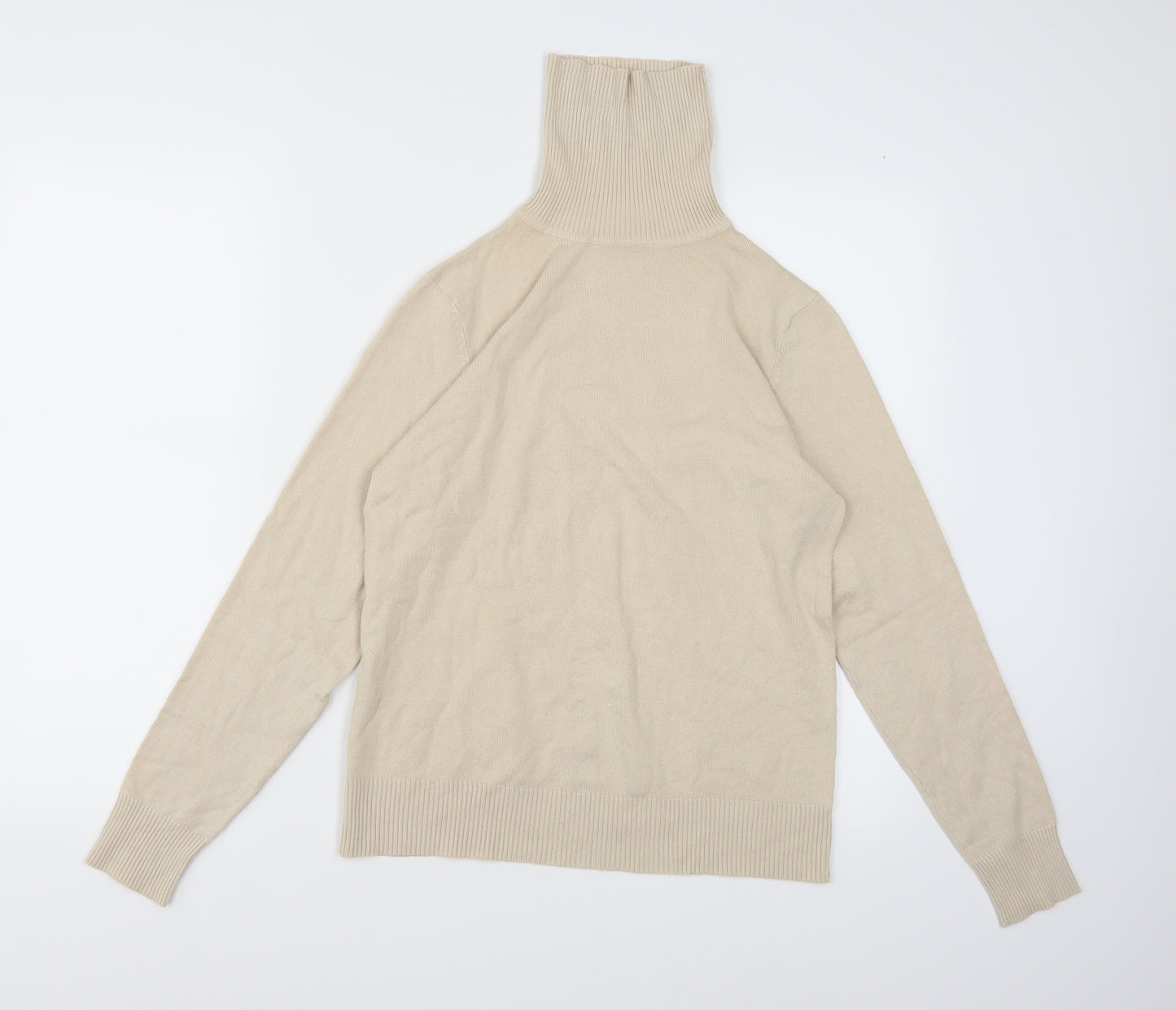 Papaya Womens Beige  Knit Pullover Jumper Size 14