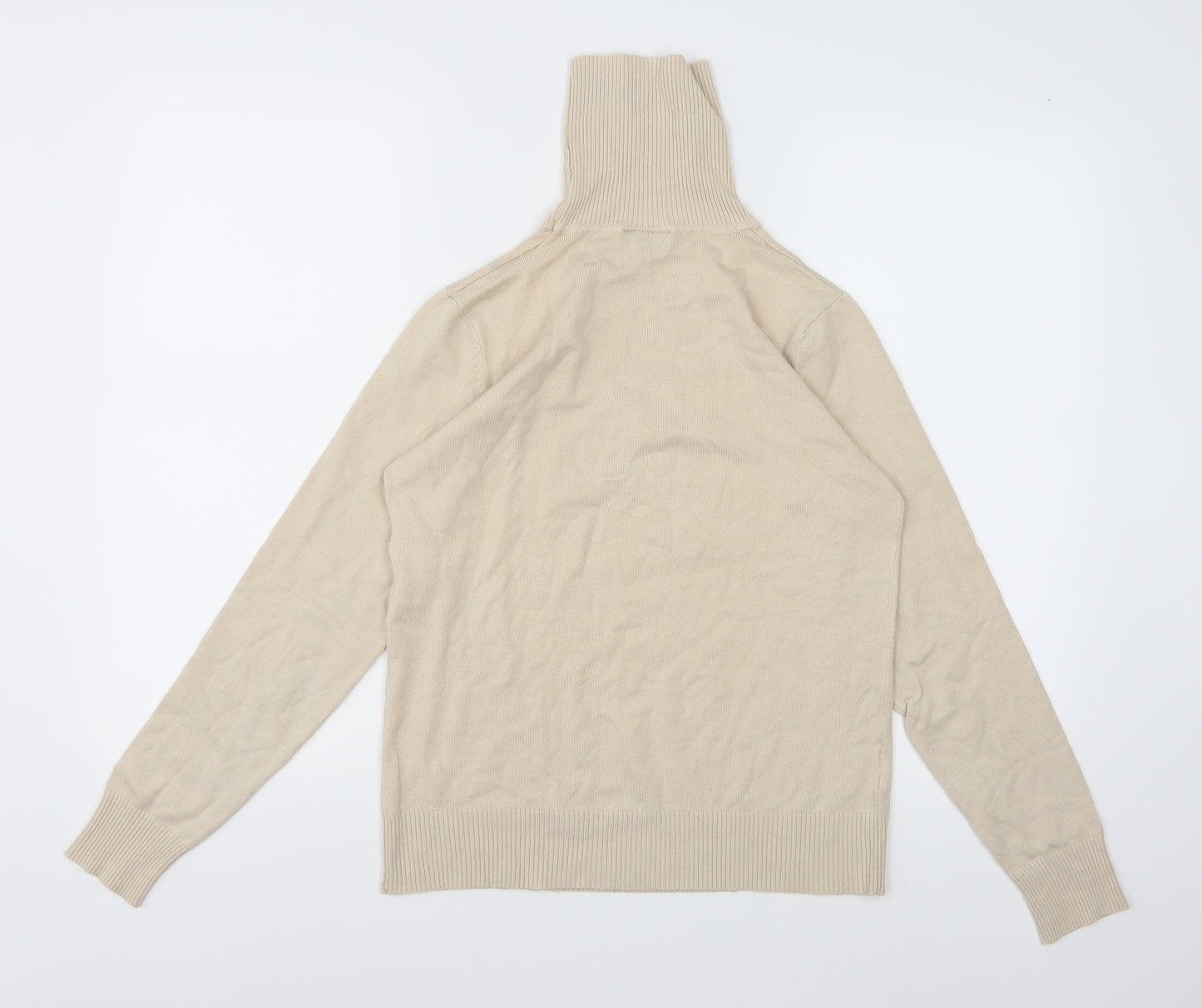 Papaya Womens Beige  Knit Pullover Jumper Size 14