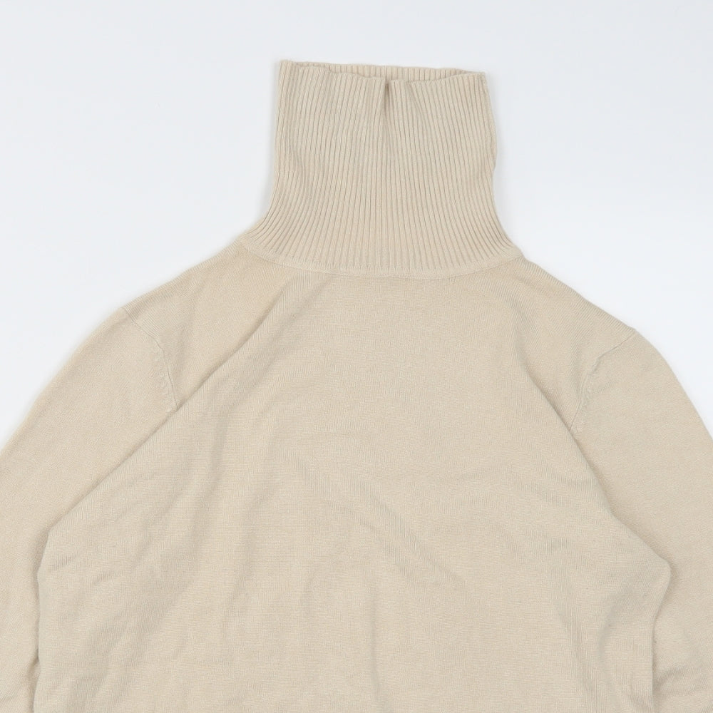 Papaya Womens Beige  Knit Pullover Jumper Size 14