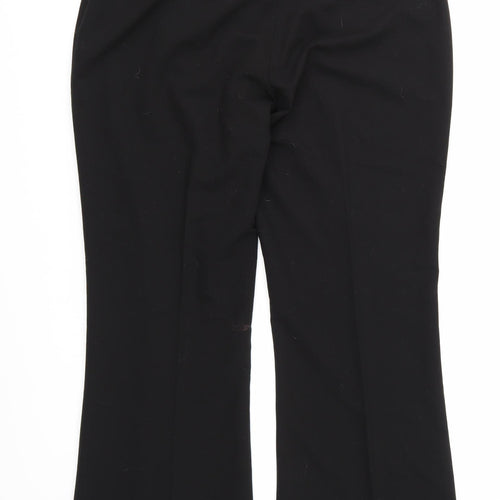 George Womens Black  Rayon Trousers  Size 14 L29 in