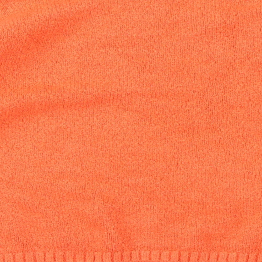 George Womens Orange  Knit Pullover Jumper Size XL