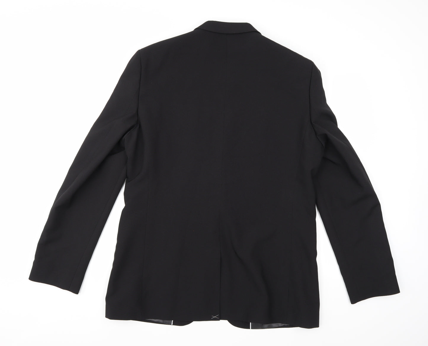 Taylor & Wright Mens Black  Rayon Jacket Suit Jacket Size 44