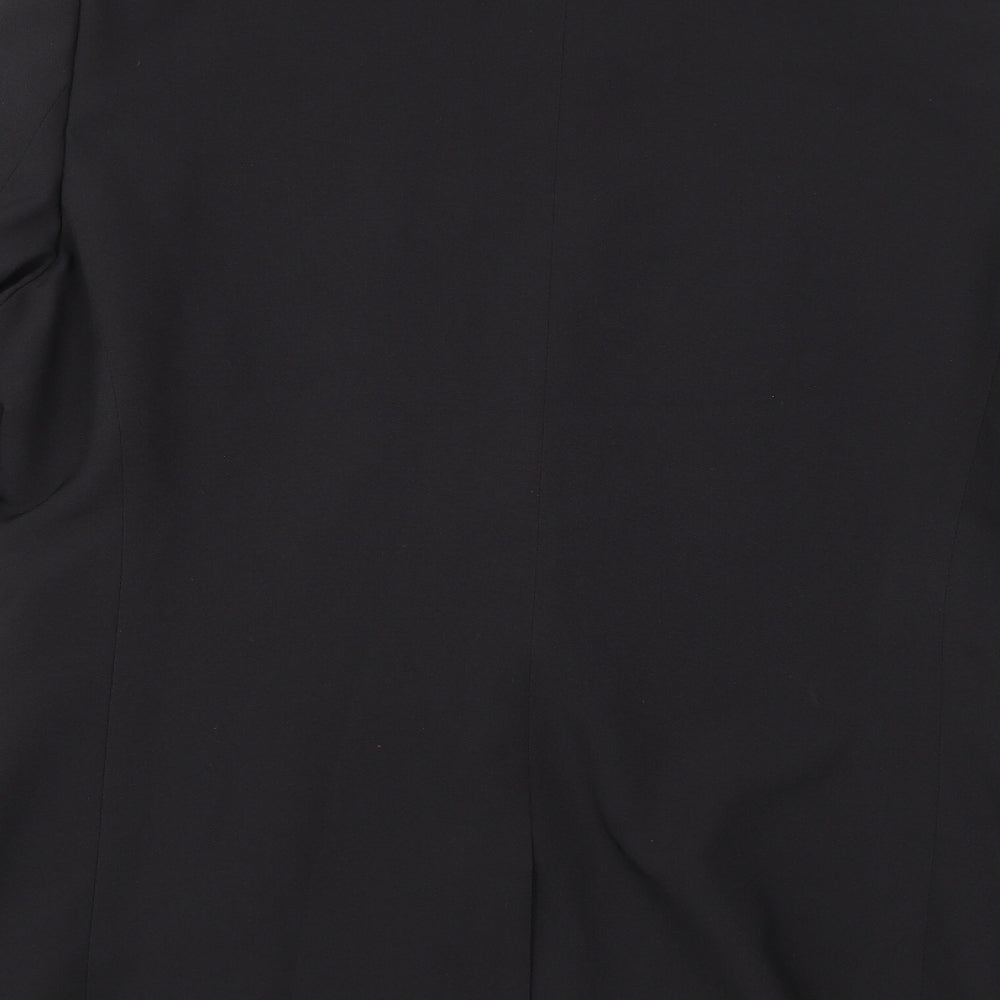 Taylor & Wright Mens Black  Rayon Jacket Suit Jacket Size 44