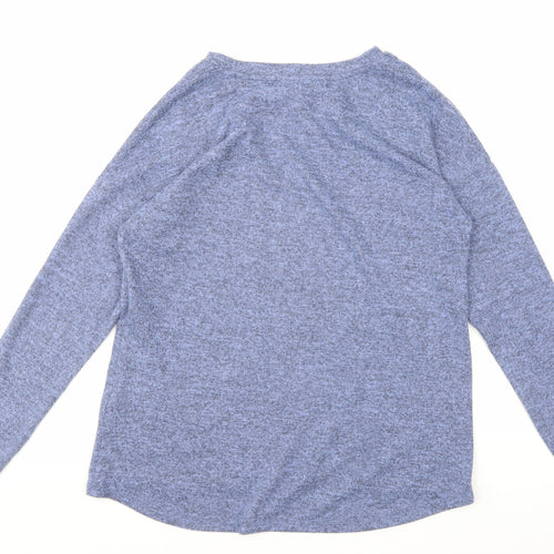 Peacocks Womens Blue  Knit Pullover Jumper Size 10