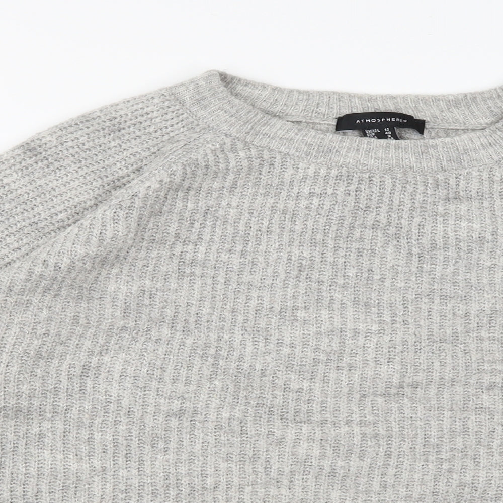 Atmosphere Womens Grey  Knit Pullover Jumper Size 12