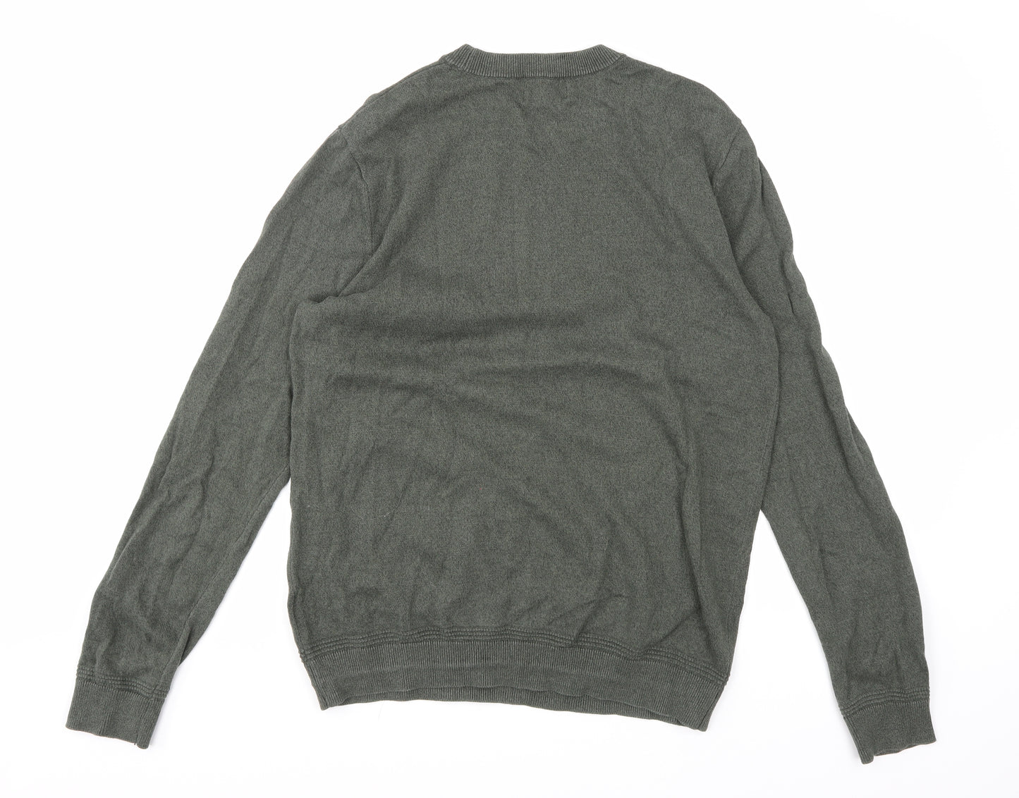 Topman Mens Green  Knit Pullover Jumper Size M