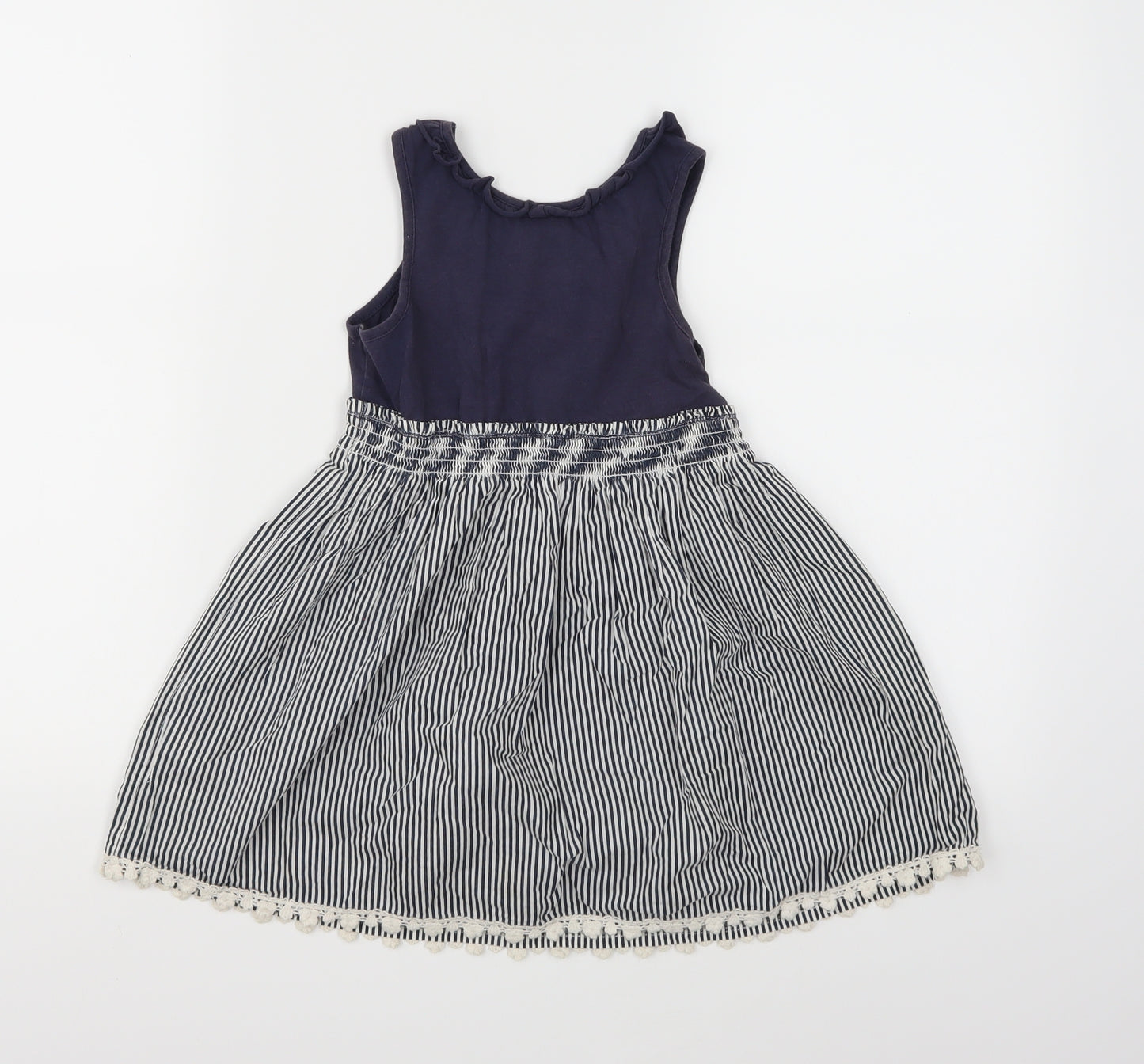 NEXT Girls Blue Striped  A-Line  Size 4-5 Years