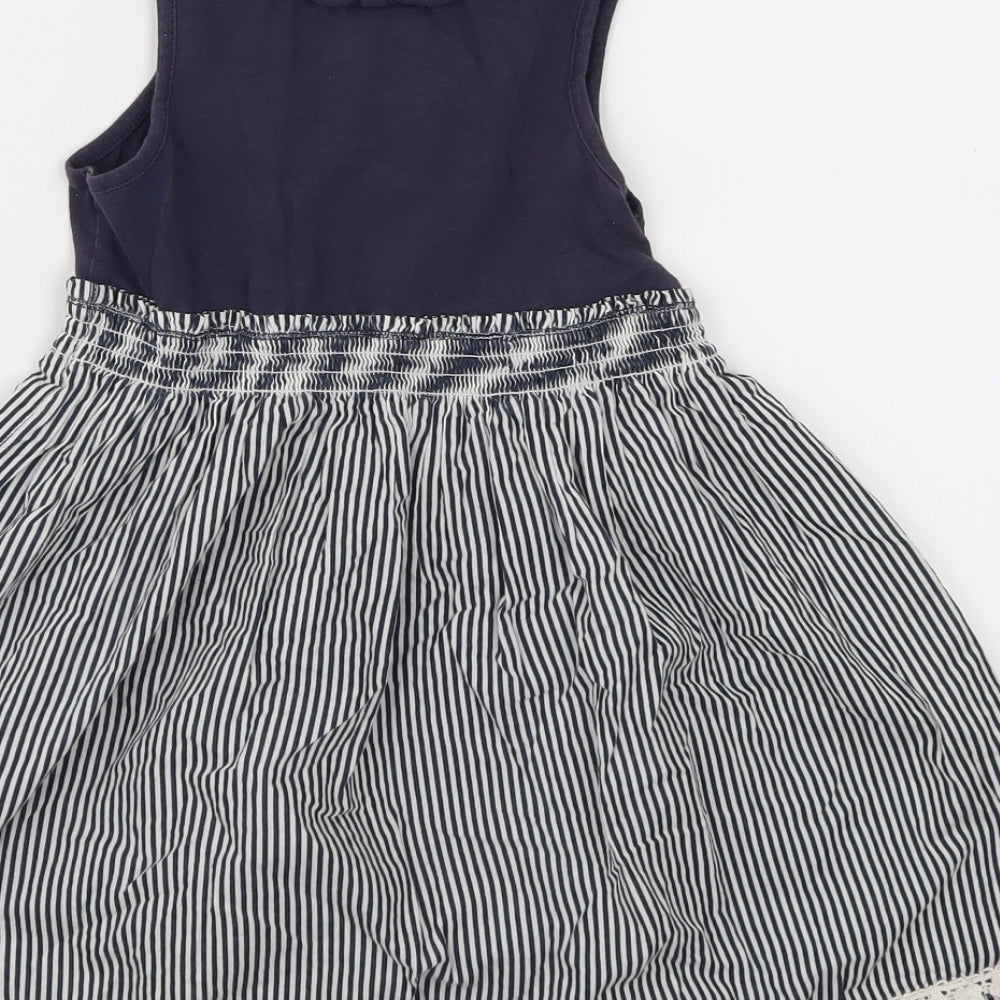 NEXT Girls Blue Striped  A-Line  Size 4-5 Years