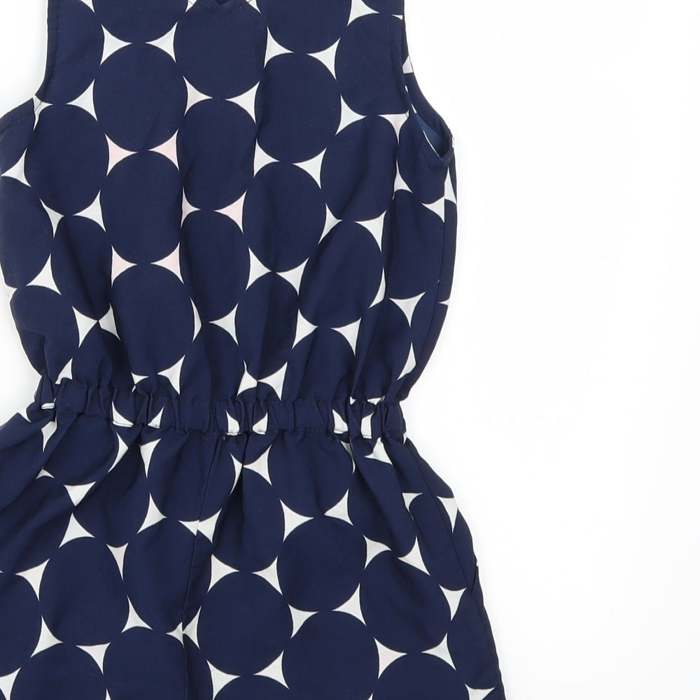NEXT Girls Blue Polka Dot  Playsuit One-Piece Size 5 Years
