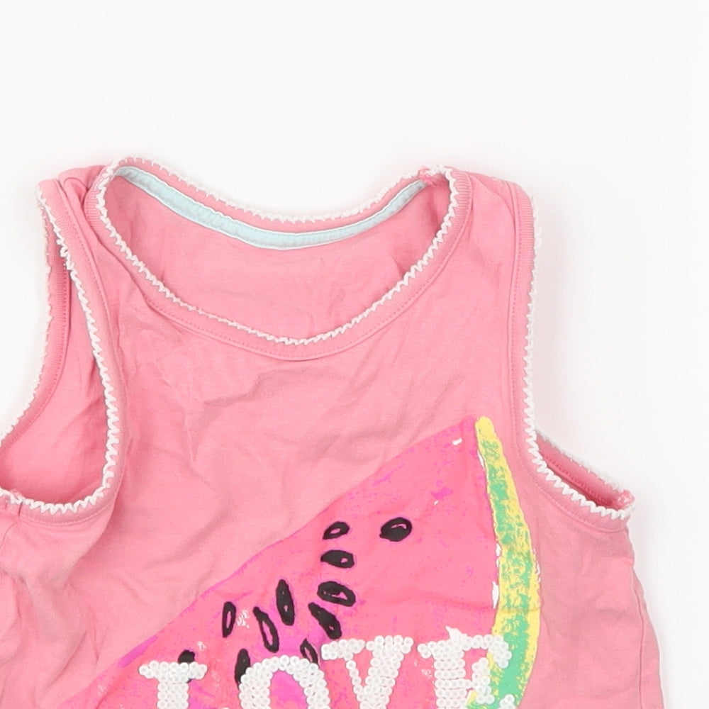TU Girls Pink   Basic Tank Size 3-4 Years