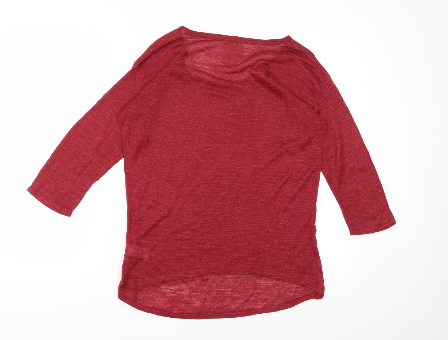 Mistral Womens Red  Knit Pullover Jumper Size 10