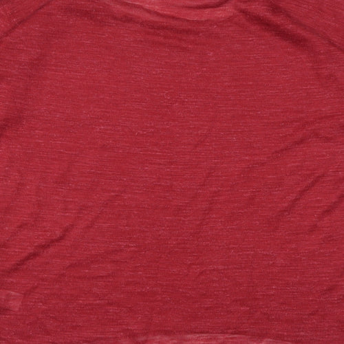 Mistral Womens Red  Knit Pullover Jumper Size 10
