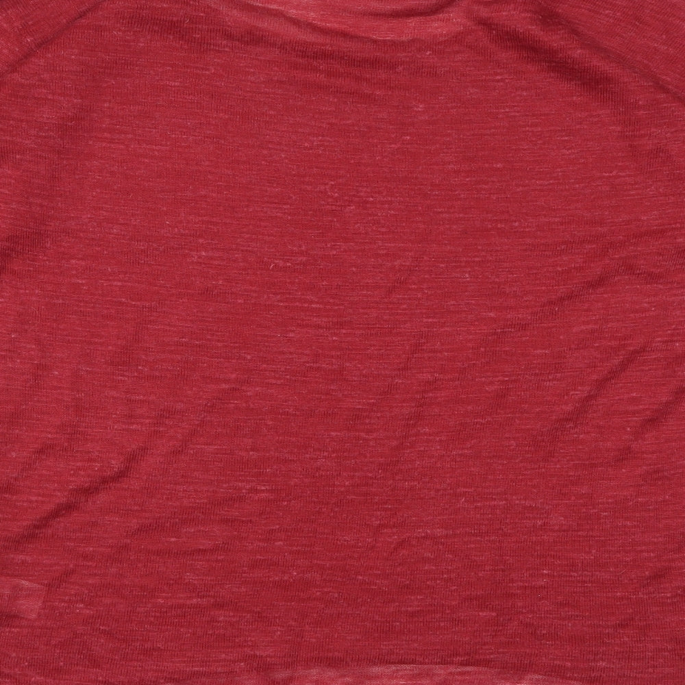 Mistral Womens Red  Knit Pullover Jumper Size 10