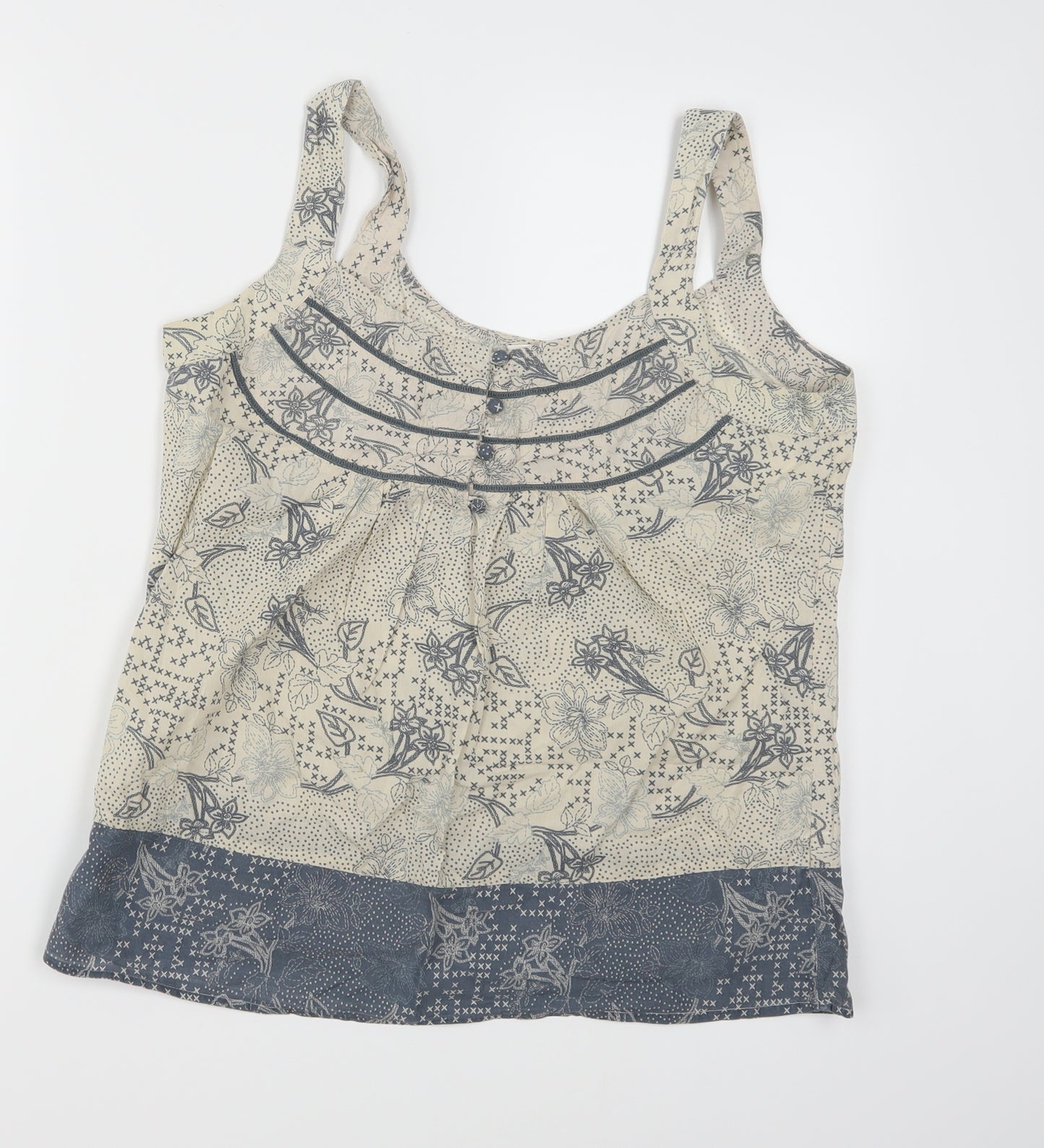 Marks and Spencer Womens Beige Floral  Camisole Tank Size 14