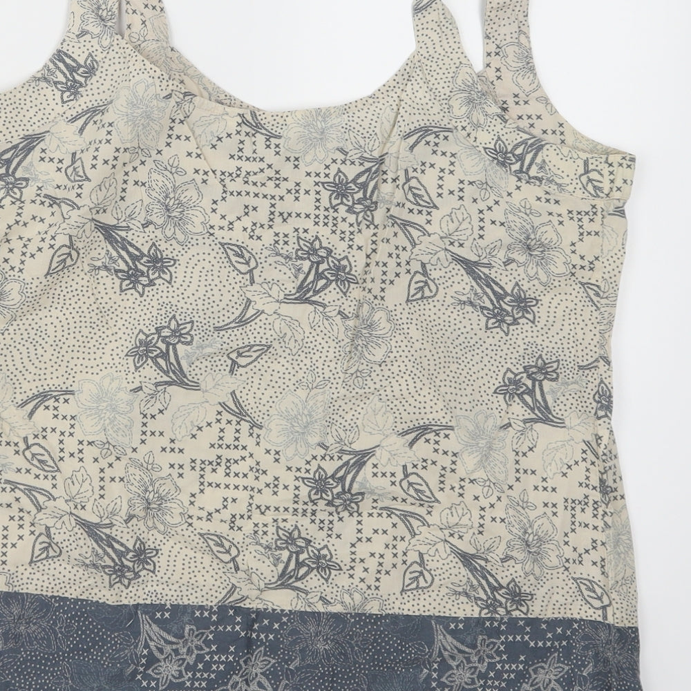 Marks and Spencer Womens Beige Floral  Camisole Tank Size 14