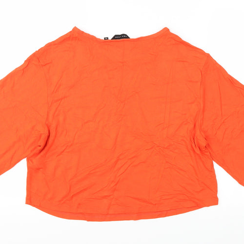 New Look Womens Orange   Cropped T-Shirt Size 14