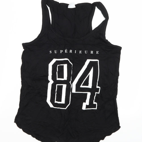 Ginatricot Womens Black   Basic Tank Size M