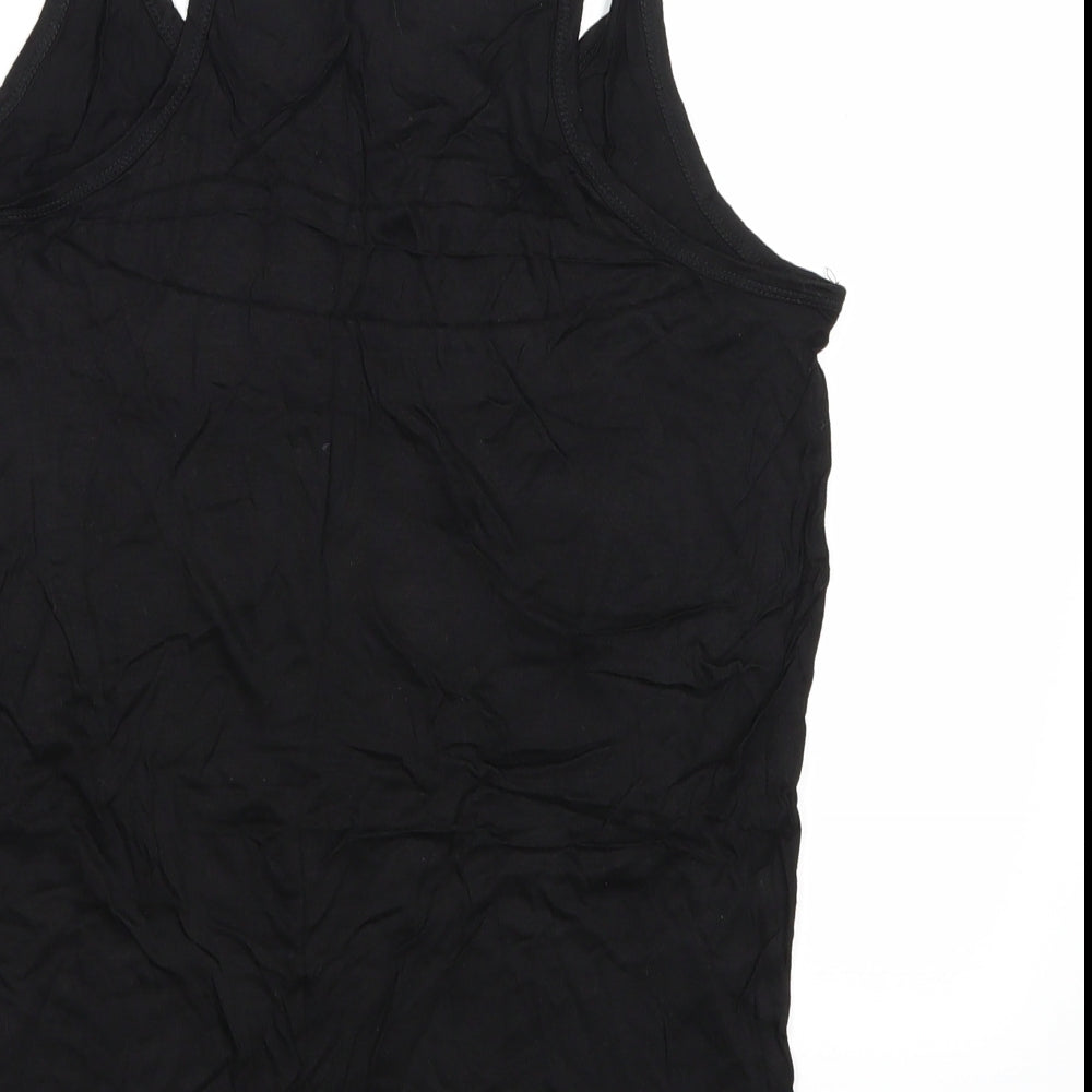 Ginatricot Womens Black   Basic Tank Size M
