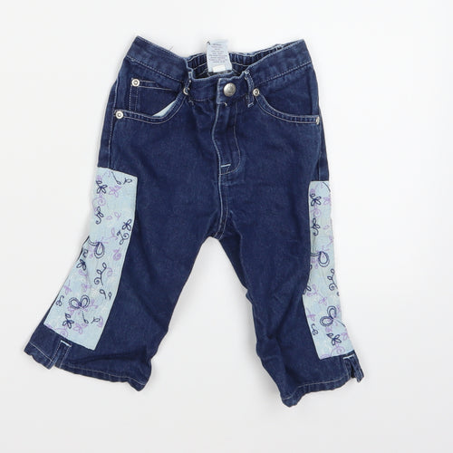 Gap Girls Blue  Denim Capri Jeans Size 12-18 Months