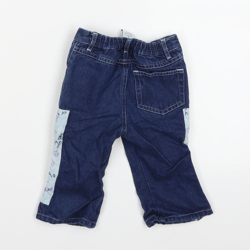 Gap Girls Blue  Denim Capri Jeans Size 12-18 Months