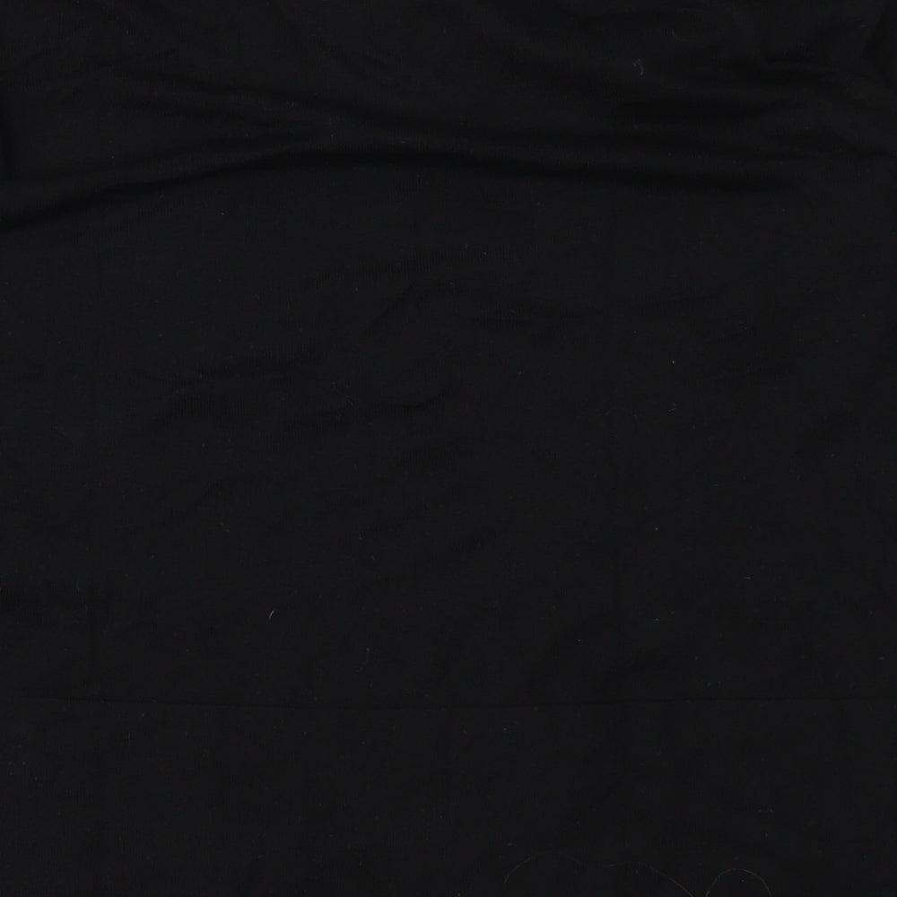 Zara Knit Womens Black  Knit Basic T-Shirt Size M