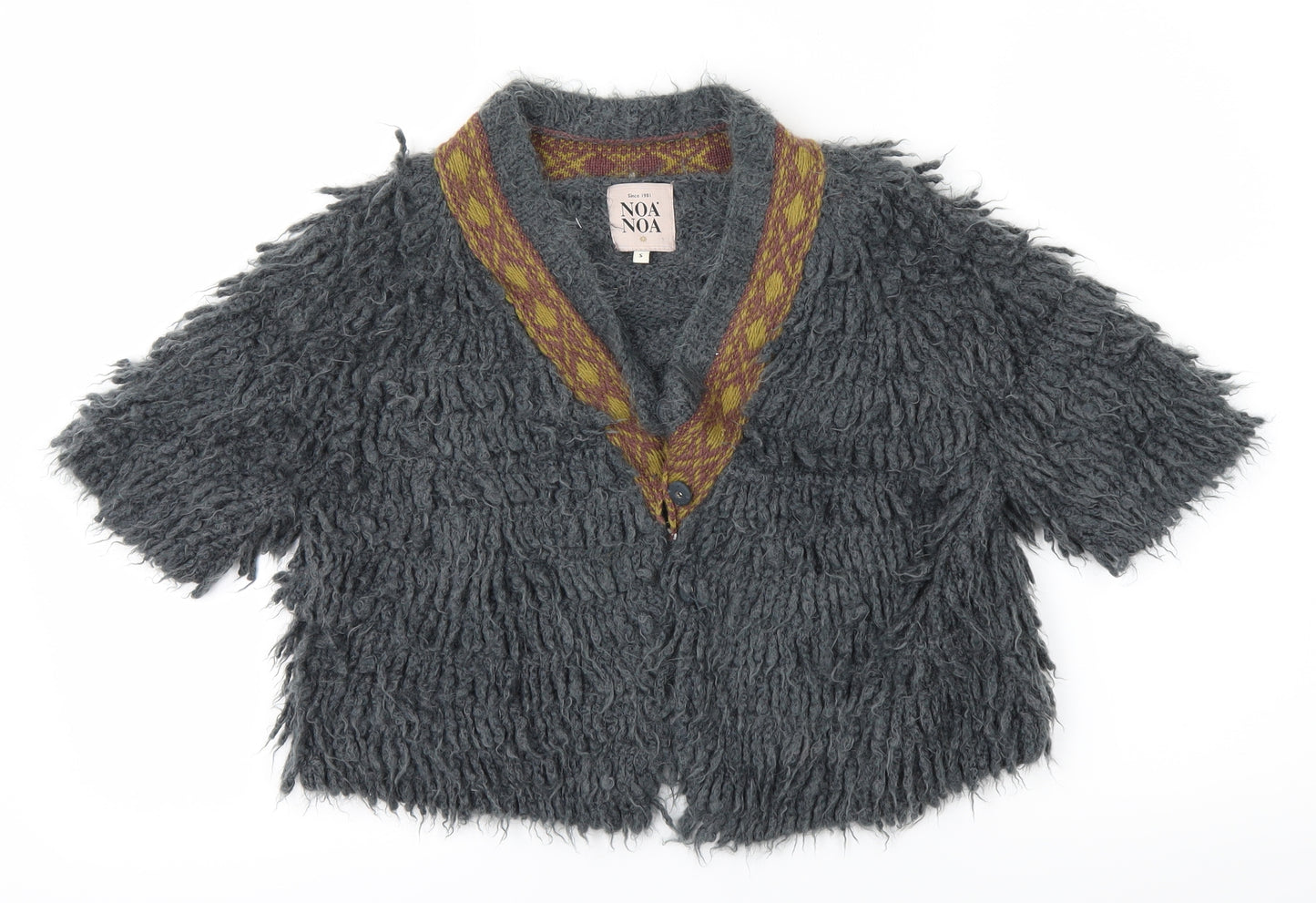Noa Noa Womens Grey   Cardigan Jumper Size S