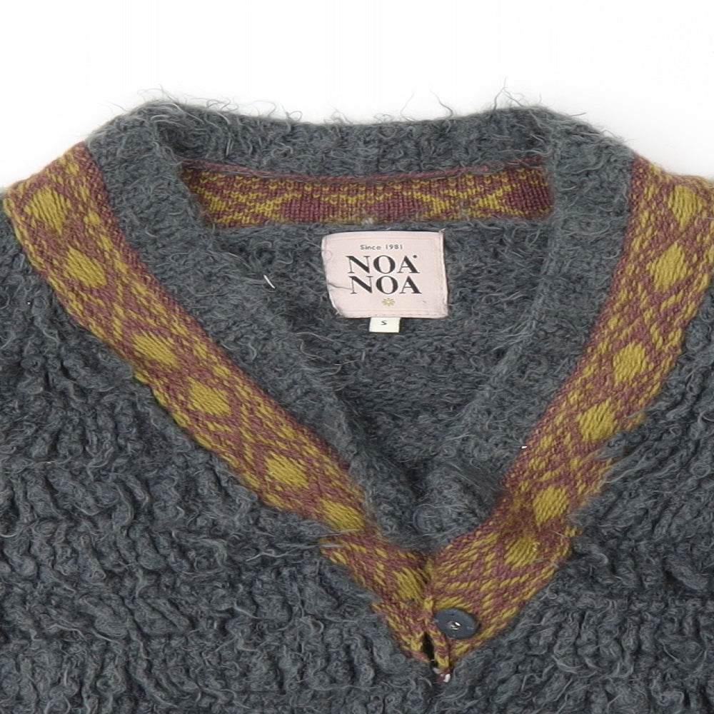 Noa Noa Womens Grey   Cardigan Jumper Size S