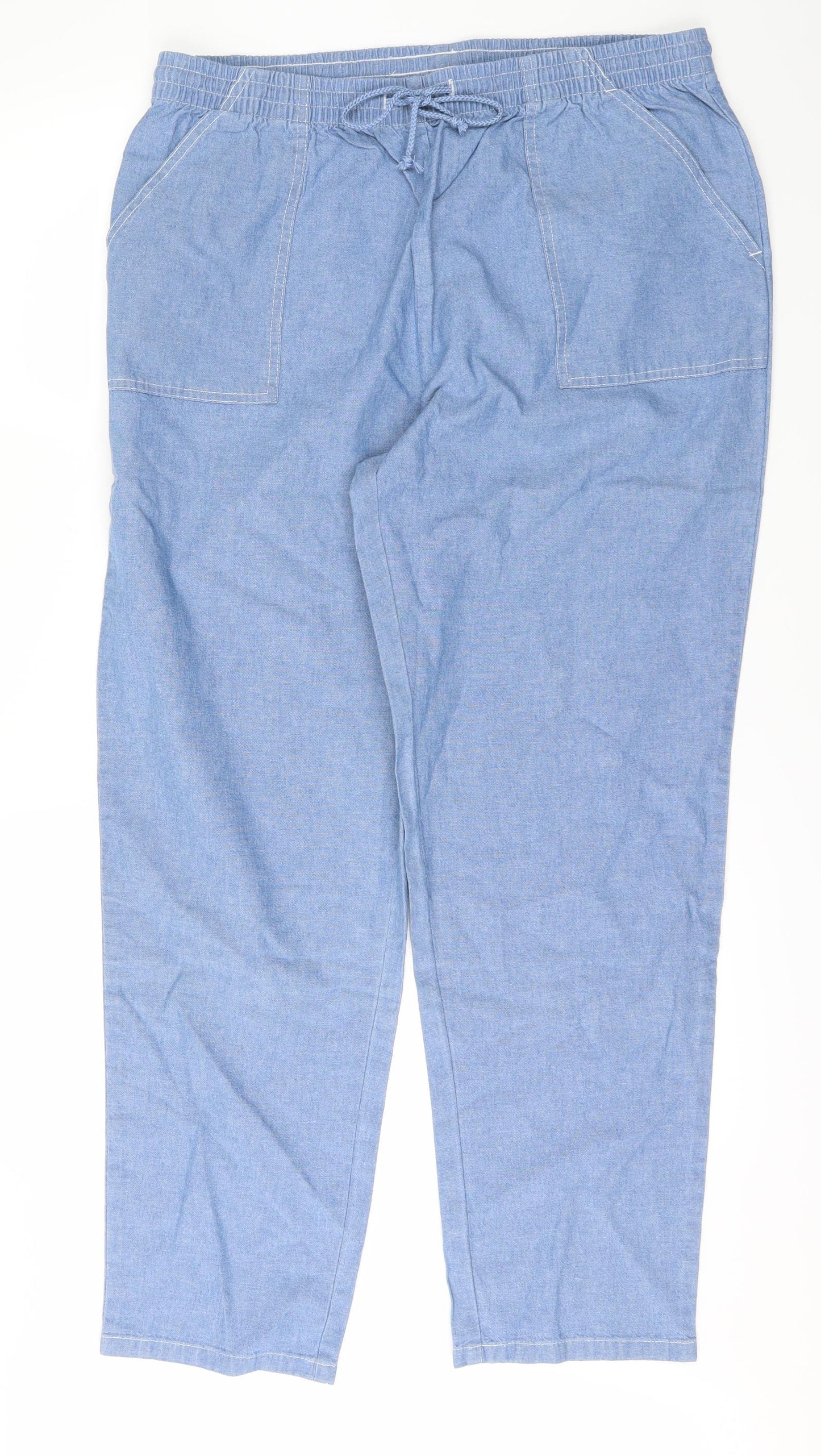 Damart Womens Blue   Trousers  Size 18 L30 in