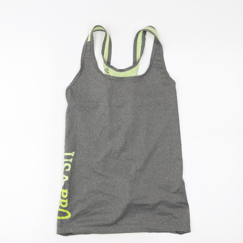 USA Pro Womens Grey   Basic Tank Size 8