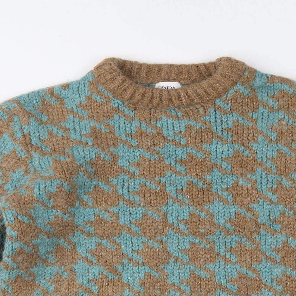 Zara Womens Blue   Pullover Jumper Size M