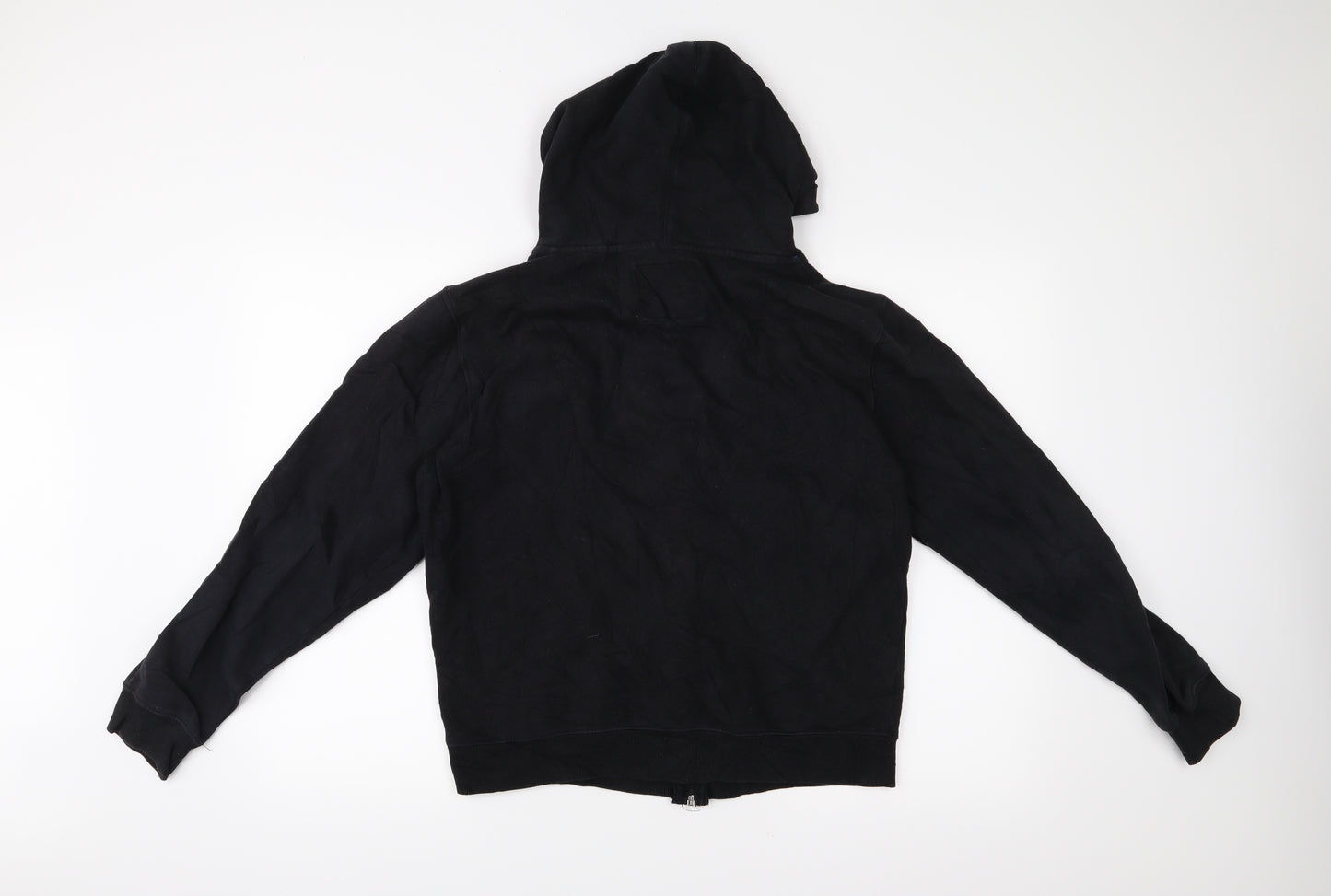 Cedar Wood State Mens Black   Full Zip Hoodie Size M