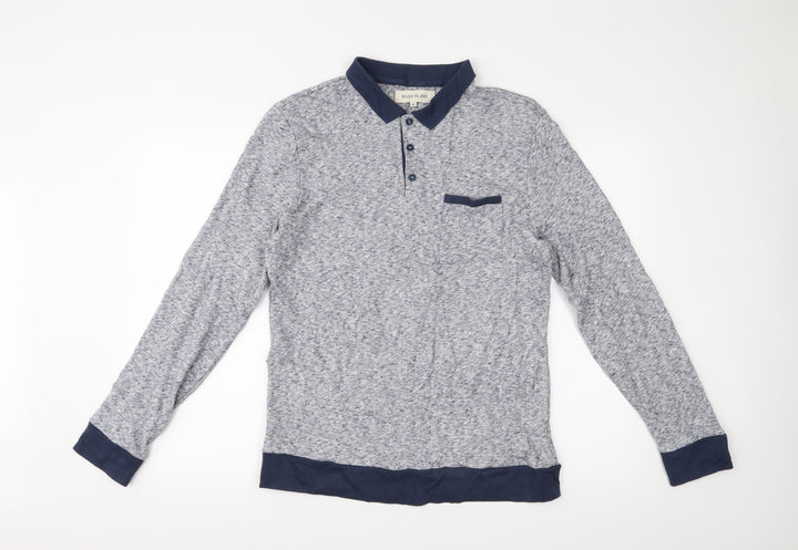 River Island Mens Blue Pullover Jumper Size M