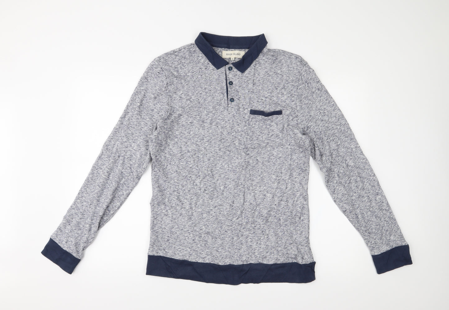 River Island Mens Blue   Pullover Jumper Size M