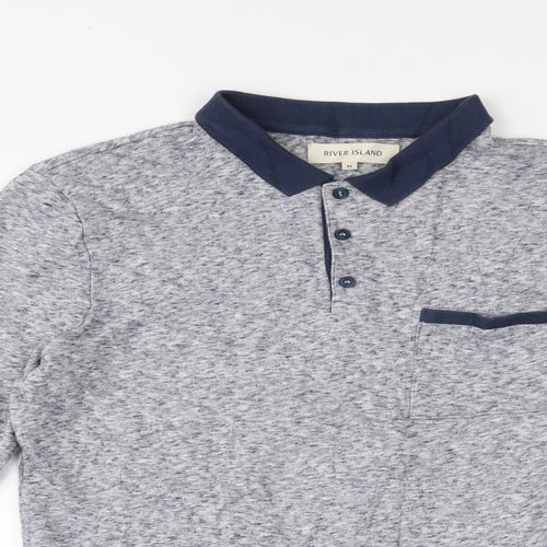River Island Mens Blue   Pullover Jumper Size M