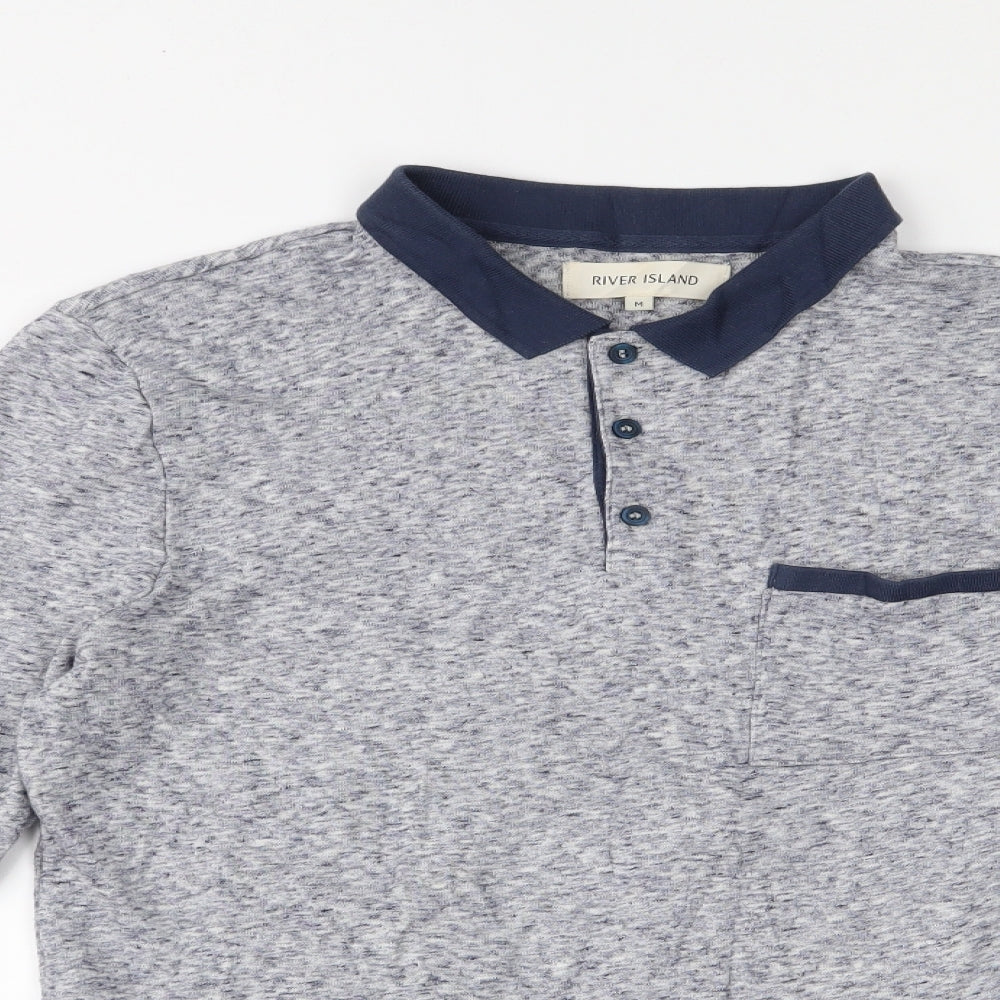 River Island Mens Blue   Pullover Jumper Size M
