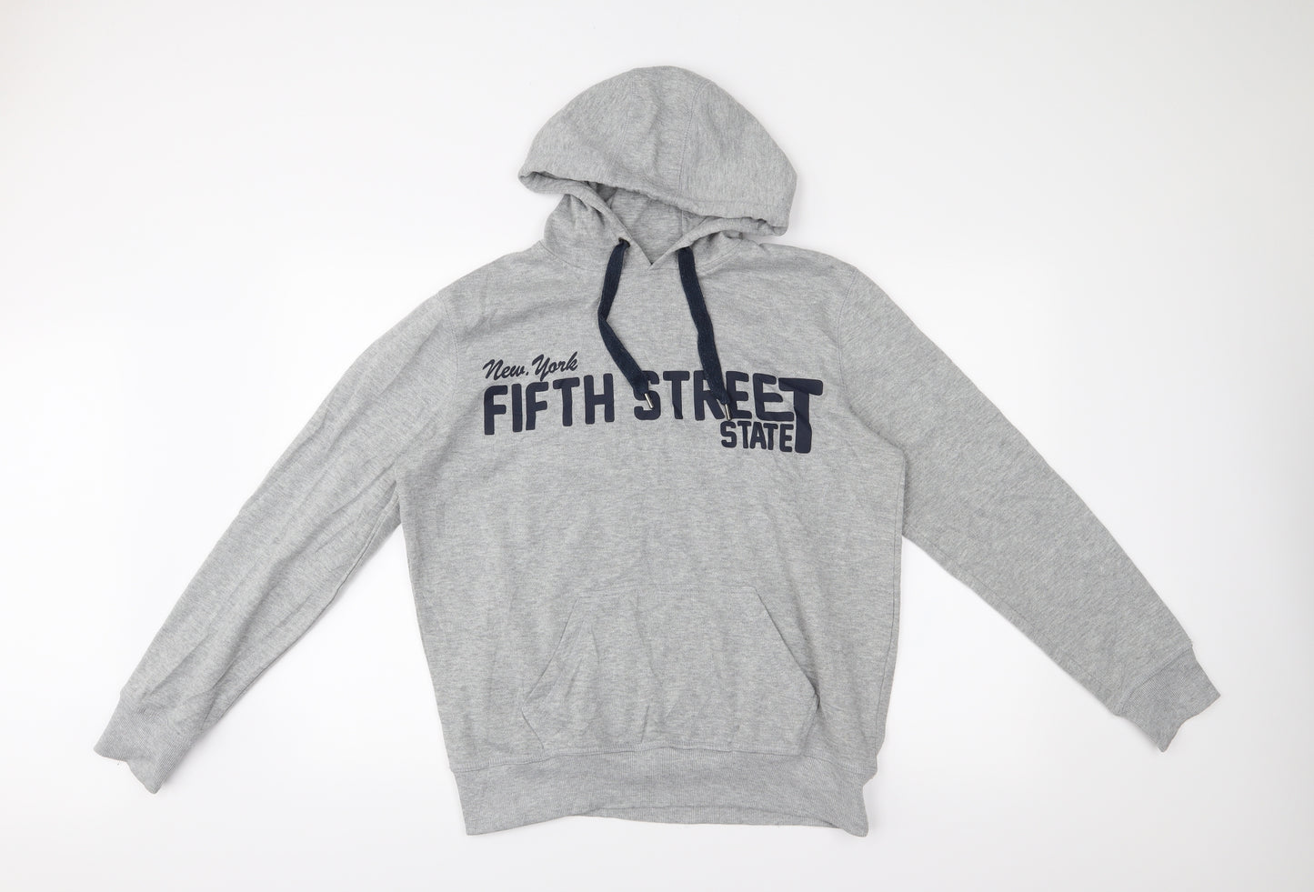 Deepwave Mens Grey   Pullover Hoodie Size L